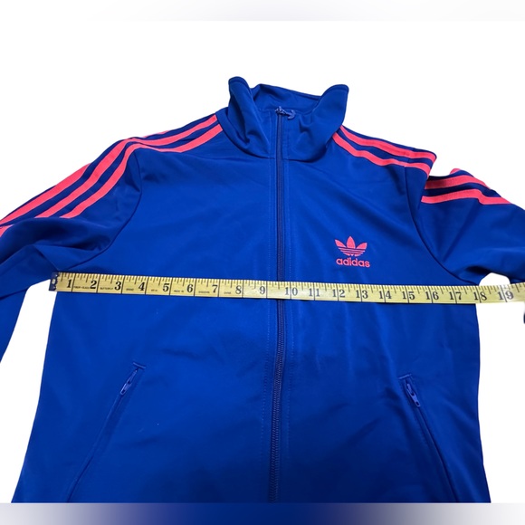 Adidas Originals Womens Firebird Track Jacket [Blue Pink Trefoil Logo Size S] - Picture 3 of 9